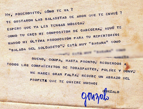 Carta de Gonzalo Arango a Michael Smith