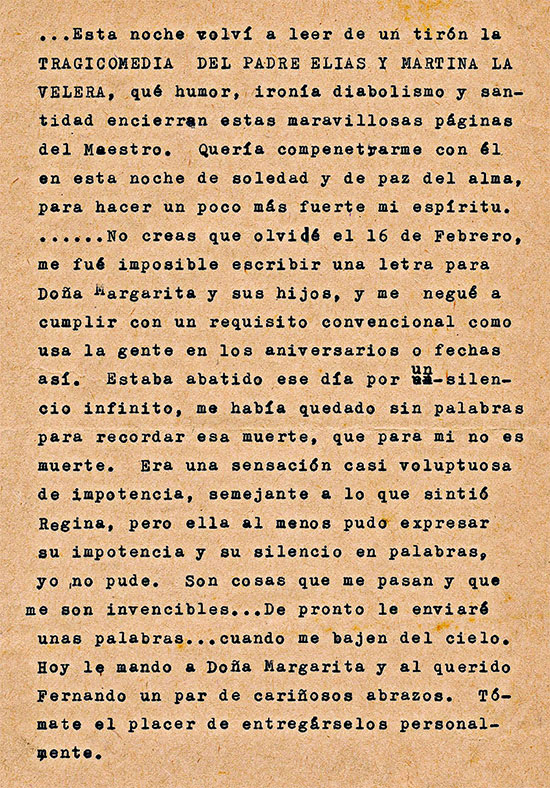 Carta de Gonzalo Arango a Rosemary Smith (Rosa Girasol