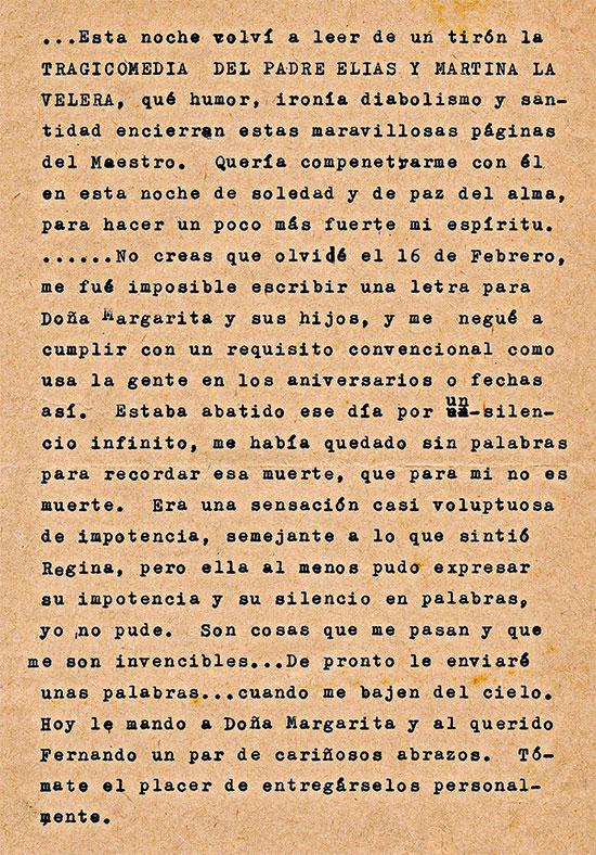 Carta de Gonzalo Arango a Rosemary Smith (Rosa Girasol