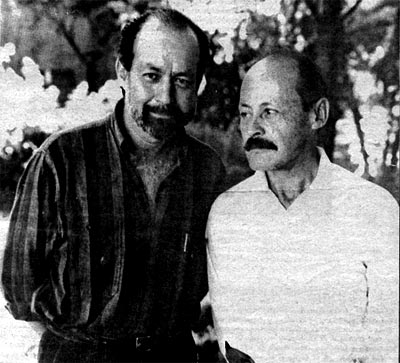 Jotamario y Jaime Jaramillo Escobar. Medellín, mayo de 1990