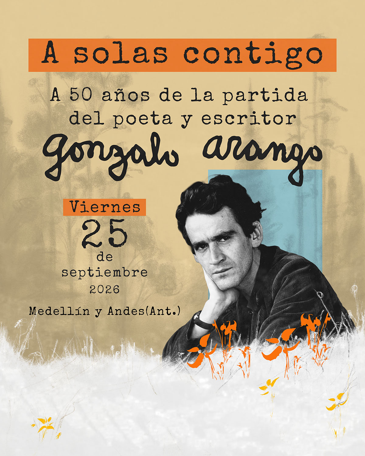 Afiche de divulgación de la programación de «A solas contigo»
